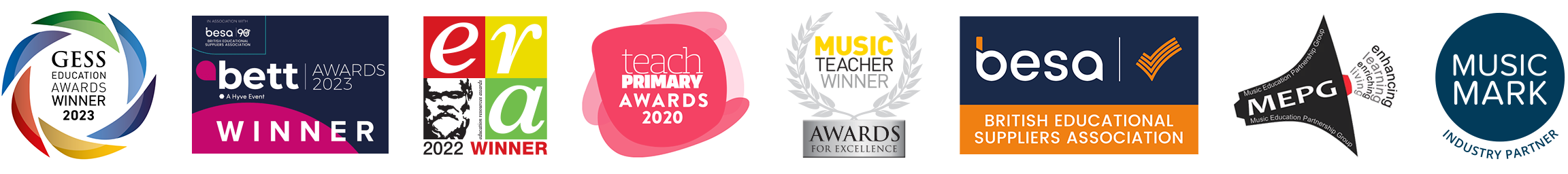 Awards and recognition for the Charanga music education platform and digital learning resources